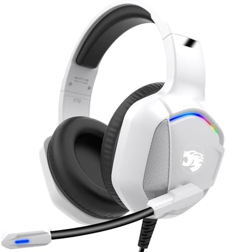 IMYB A36 Gaming Headset with Microphone for Pc, Xbox One Series X/s, Ps4, Ps5, Switch, Stereo Wired Noise Cancelling Over-Ear Headphones with Mic for Computer, Laptop, Mac, Nintendo, Gamer (Blue)