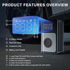 Tire Inflator Portable Air Compressor, 160 PSI Portable Tire Inflator for Car, Car Tire Air Pump Portable with Tire Pressure Gauge, Portable Air Compressor for Car Tires, Motorcycle, Bicycle and More