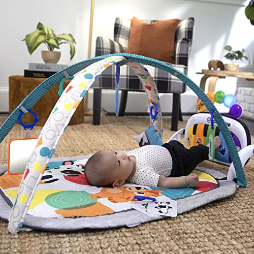 Baby Einstein 4-in-1 Kickin' Tunes Music and Language Play Gym and Piano Tummy Time Activity Mat