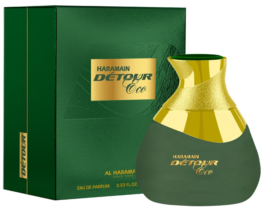 AL HARAMAIN. Detour Eco Eau de Parfum Spray for Unisex, 3.4 Ounce