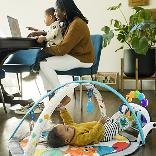 Baby Einstein 4-in-1 Kickin' Tunes Music and Language Play Gym and Piano Tummy Time Activity Mat