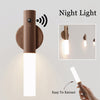 Auto LED USB Magnetic Wood Wireless Night Light Corridors Porch Lights PIR Motion Sensor Wall Light Cabinet Lamp