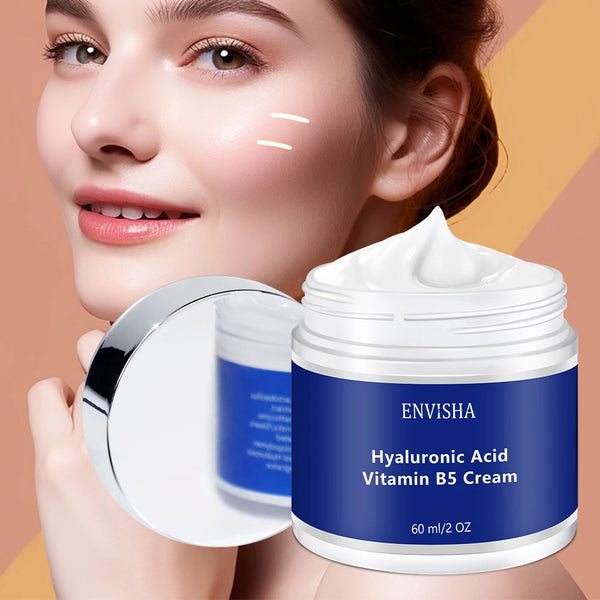 Face Skin Care Hyaluronic Acid&Vitimin B5 Cream Anti-Wrinkle Aging Moisturizing Shrink Pores Whitening Firming Beauty Health