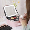 COSMETIC BAG WITH LED LIGHT & FULL-SCREEN MIRROR - Bubba My Shop