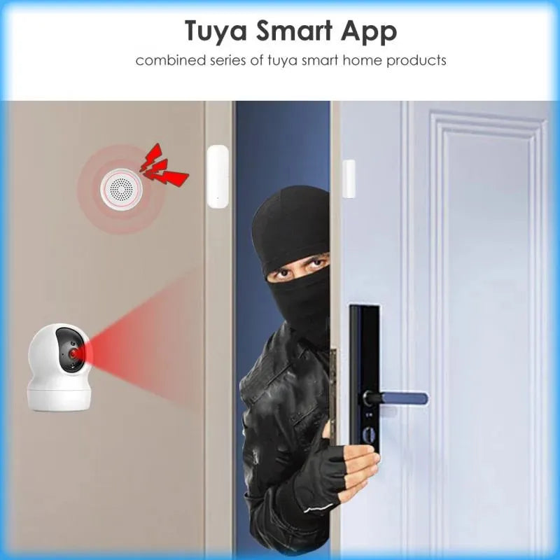 Tuya Smart Home WiFi Door Sensor Alarm Window Door Open/Closed Detectors - Bubba My Shop