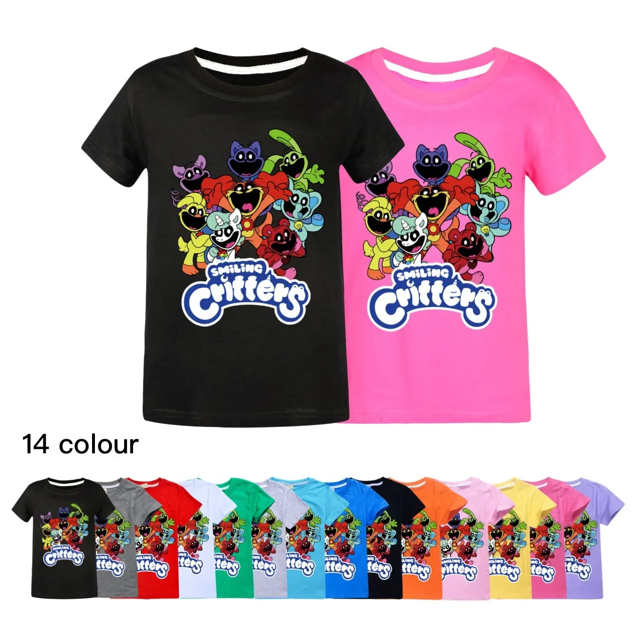 Summer Smiling Critters Collection: 4-14Y Kids Casual Tee