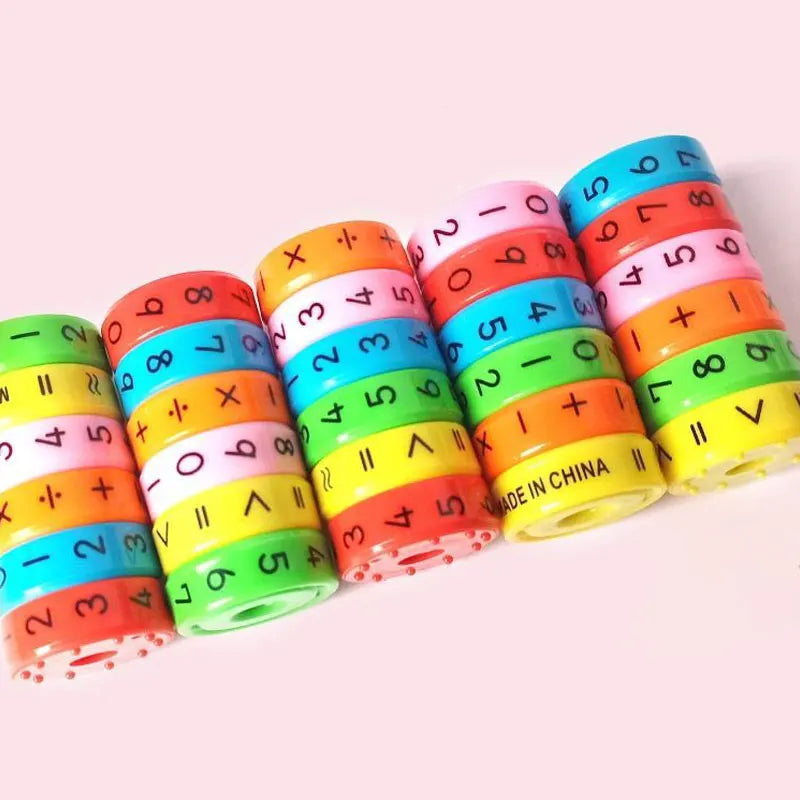 Children Mathematics Numbers Magic Cube Toy Montessori Puzzle Game Kids Learning Educational Math Magnetic Block Calculate Game