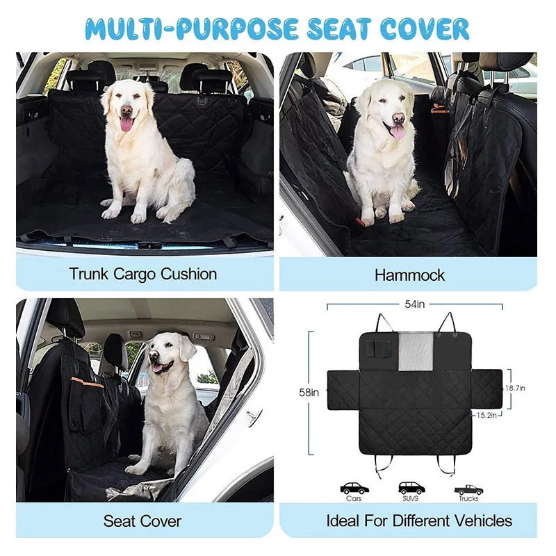 Car Dog Pad Dirt-proof Waterproof Designer Dog Car Seat Cover Pet Back Mat Dog Mat Car Rear Seat Pet Pad