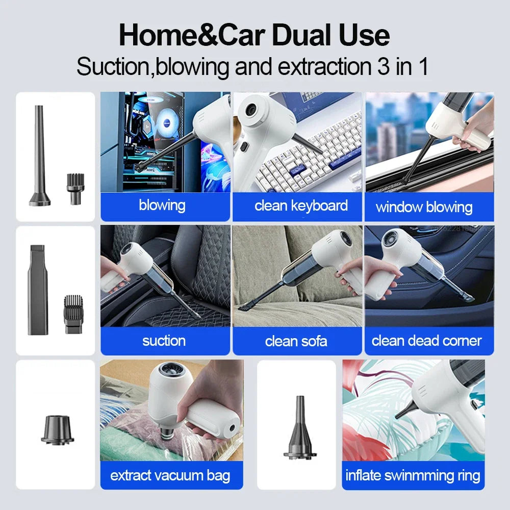 Car Vacuum Cleaner 2 in 1 Wireless - Bubba My Shop